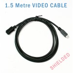 1.5 metre video cable Extension for Street Guardian SGZC12RC / Panorama X1 / X2